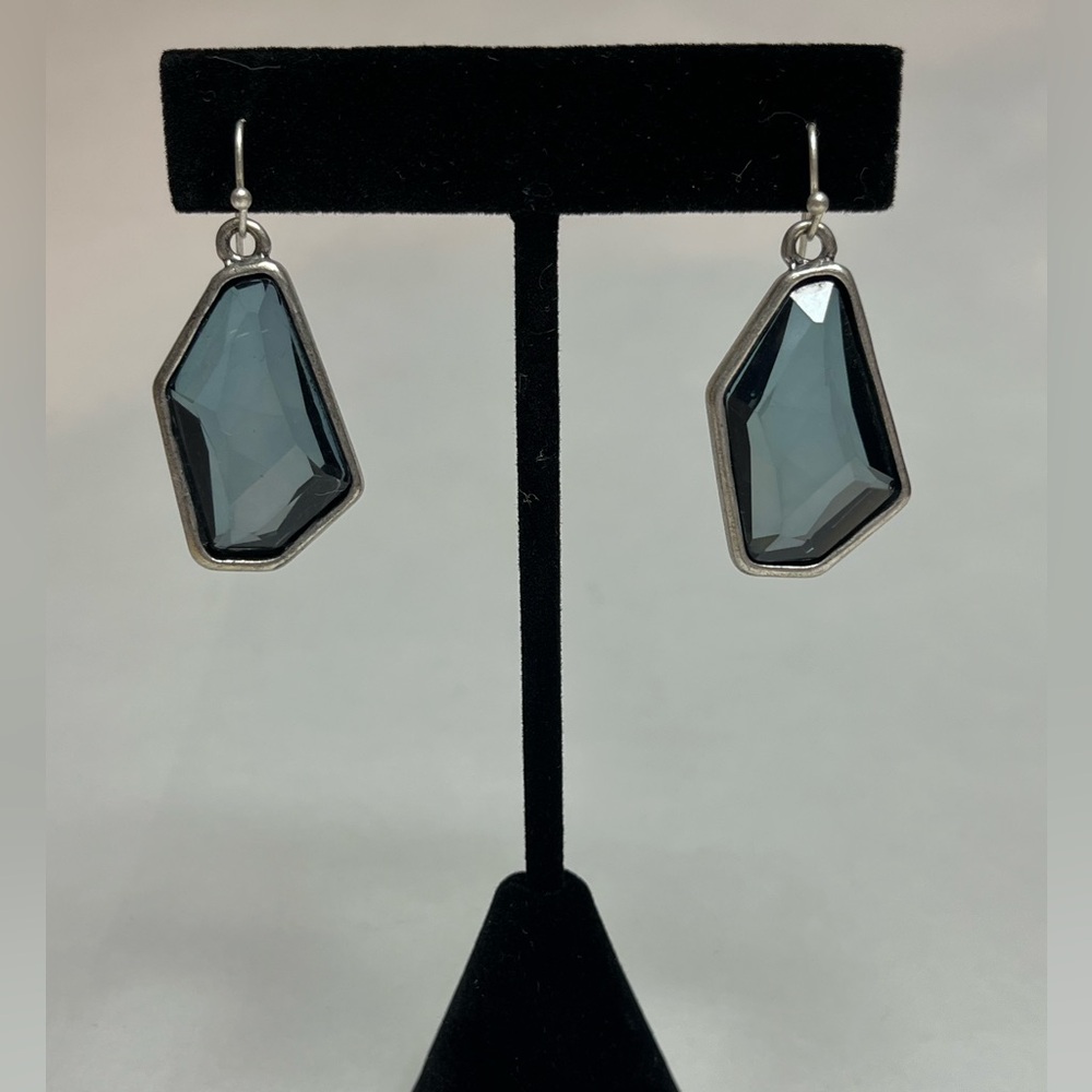 EUC: Chico’s blue stone dangling earrings
